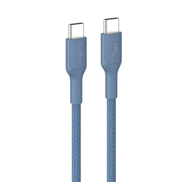BoostCharge Pro USB-C to USB-C 編組ケーブル 60W 1M ブルー