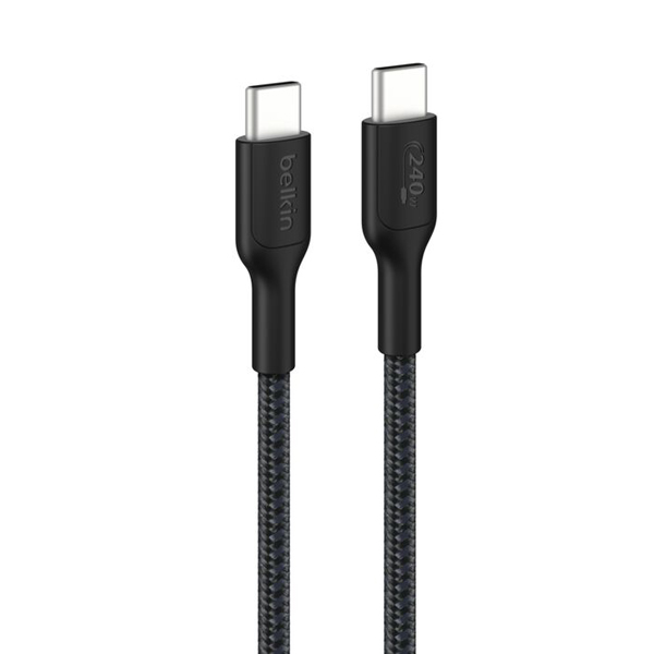 BoostCharge Pro USB-C to USB-C 編組ケーブル 240W 1M ブラック