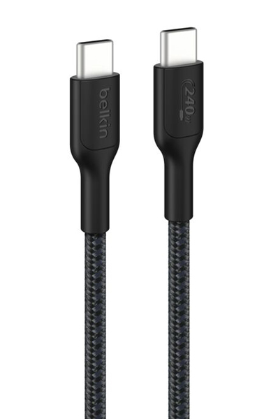 BoostCharge Pro USB-C to USB-C 編組ケーブル 240W 2M ブラック