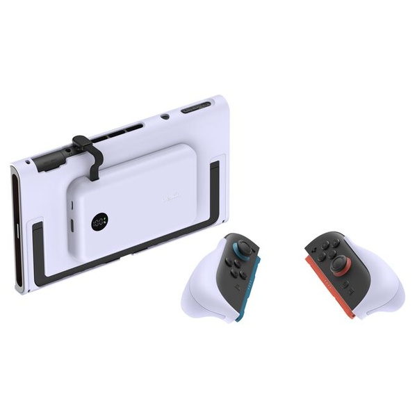 Gaming Switch 2 モバイルバッテリー付充電グリップ ライラック