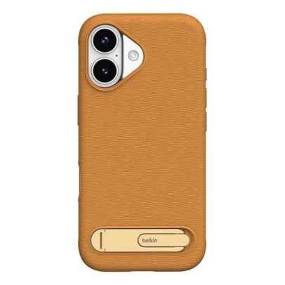 SheerForce iPhone 17用 シリコンケース ギャラリーシリーズ キックスタンド付き ティンバーブラウン