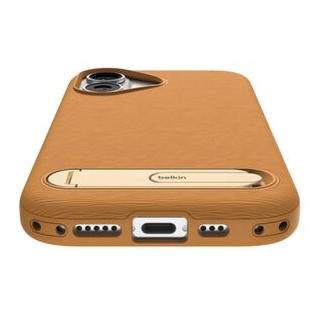 SheerForce iPhone 17用 シリコンケース ギャラリーシリーズ キックスタンド付き ティンバーブラウン