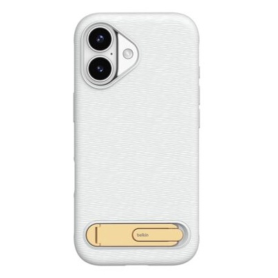 SheerForce iPhone 17用 シリコンケース ギャラリーシリーズ キックスタンド付き ホワイト