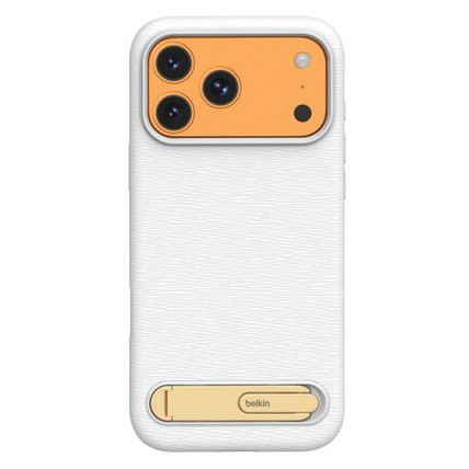 SheerForce iPhone 17 Pro用 シリコンケース ギャラリーシリーズ キックスタンド付き ホワイト
