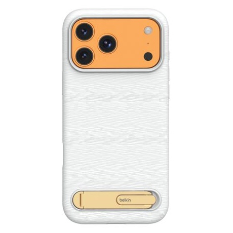 SheerForce iPhone 17 Pro Max用 シリコンケース ギャラリーシリーズ キックスタンド付き ホワイト