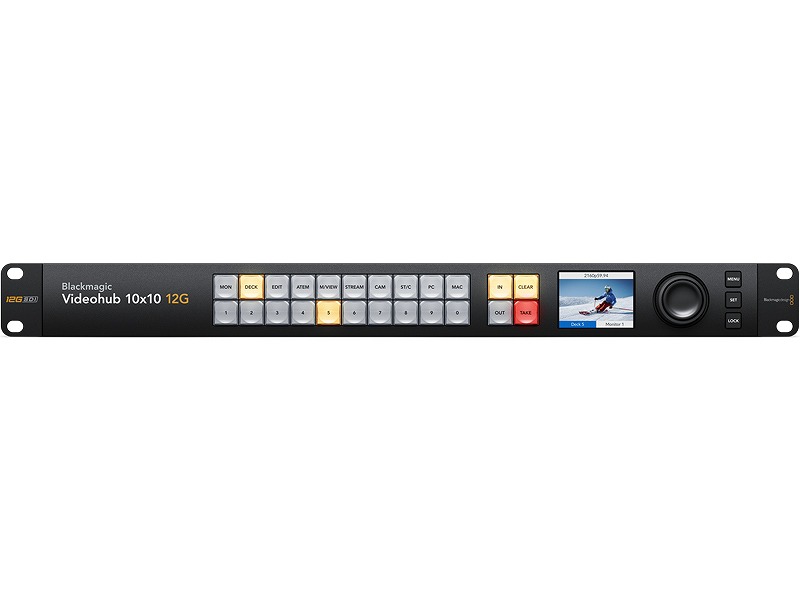 BMD Smart Videohub 10x10 12G 3年保証 VHUBSMAS12G1010