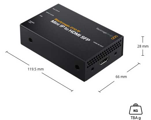 Blackmagic 2110 IP Mini IP to HDMI SFP CONVNVIPE/IP/HDMISFP