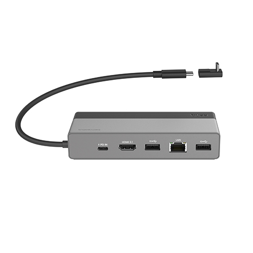 beCreatus GR10 7-in-1 USB4 モバイルドック (USB Type-C/HDMI 2.1) HDMI2.1ポート搭載 最大4K 120Hz/8K 60Hz HDR10 10Gpsデータ転送 2.5GbE LAN 100Wパススルー給電