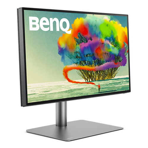 CAD・Mac・デザイナー向け 液晶ディスプレイ 27型/3840×2160/HDMIx1、DisplayPortx1、Thunderbolt 3(65W/15W給電)/メタリックグレー/スピーカー:あり、USBハブ機能