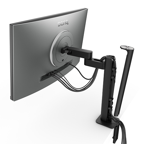 プログラミングモニター 31.5型/3840×2160/HDMI x2、DisplayPort x1、USB Type-C(90W給電) x1/メタリックグレー/スピーカーあり(3Wx2)/IPS/モニターアームモデル