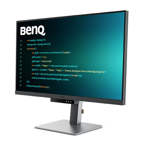 プログラミングモニター 31.5型/3840×2160/HDMI x2、DisplayPort x1、USB Type-C(90W給電) x1/メタリックグレー/スピーカーあり(3Wx2)/IPS/デイジーチェーン