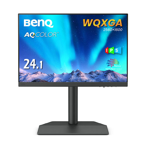 カラーマネジメント液晶ディスプレイ 24.1型/2560×1600/HDMI x2、DisplayPort x1、USB Type-C（90W給電） x1/ダークグレー/スピーカー：なし/IPS/16:10/AdobeRGB 99%
