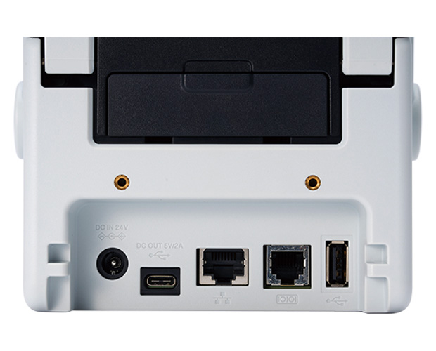 2インチ感熱ラベルプリンター (モノクロ液晶/300dpi/USB/有線・無線LAN/Bluetooth/USBホスト)