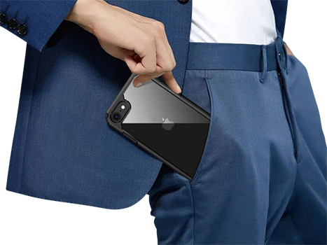 iPhone SE (Gen 3/2)/8/7ケース/背面カバー付きバンパータイプ