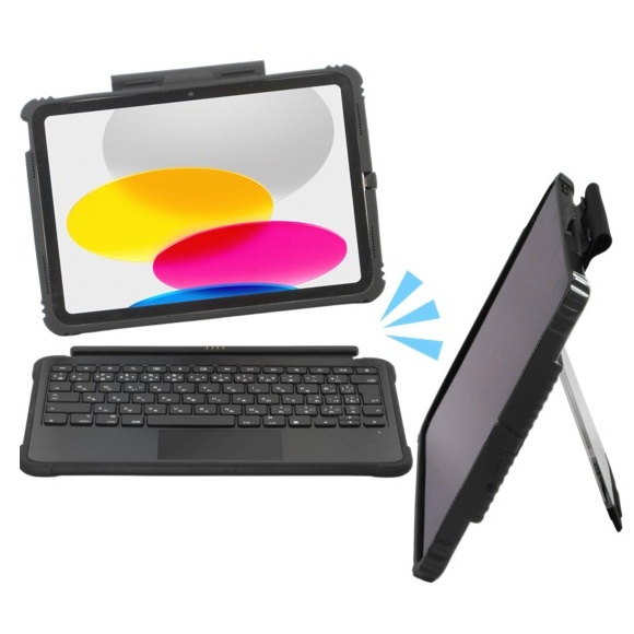 iPad 第10世代・iPad(A17)用 キーボード付ケース(トラックパッド付キーボードタイプ)