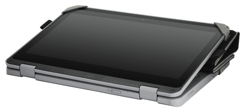 タブレットモードでは画面が手前に傾くので画面への書き込みも快適に行えます。