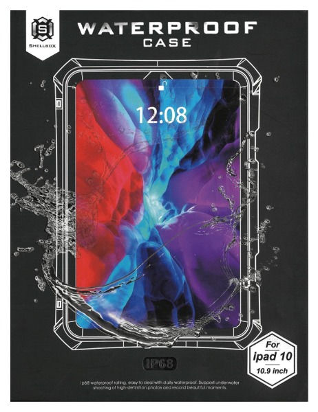 【耐衝撃・防塵防水】iPad A16/第10世代専用(11インチ)IP73ケース 回転ハンドベルト付スタンド付属