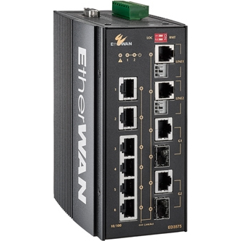 産業用10/100BASE-TX イーサネットエクステンダ（電話線使用）