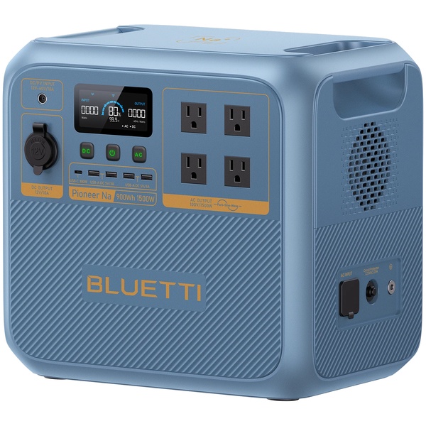 BLUETTI ポータブル電源 Pioneer Na 900Wh 氷河ブルー 防災推奨・極寒対策・車中泊