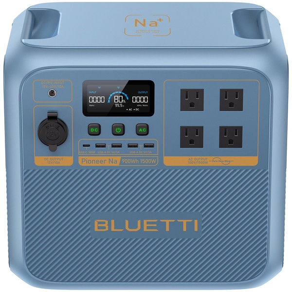 BLUETTI ポータブル電源 Pioneer Na 900Wh 氷河ブルー 防災推奨・極寒対策・車中泊