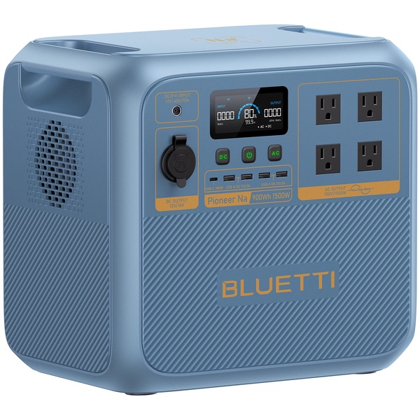 BLUETTI ポータブル電源 Pioneer Na 900Wh 氷河ブルー 防災推奨・極寒対策・車中泊