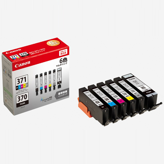 インクタンク BCI-371(BK/C/M/Y/GY)+BCI-370 マルチパック