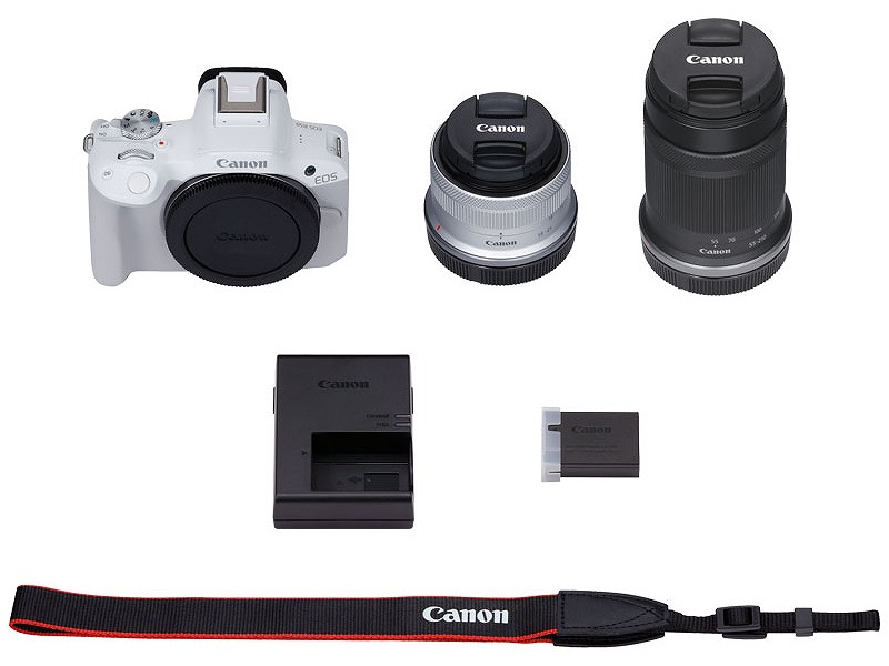 ミラーレスカメラ EOS R50・ダブルズームキット （ホワイト）