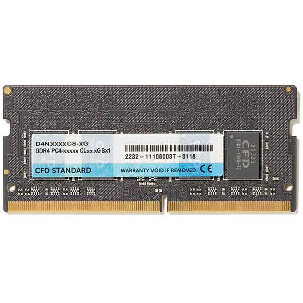 CFD スタンダードメモリ DDR4-2133 PC4-17000 ノート用 4GB D4N2133CS-4G