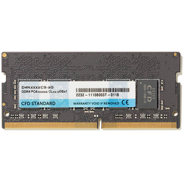 CFD スタンダードメモリ DDR4-2666 PC4-21300 ノート用 8GB D4N2666CS-8G