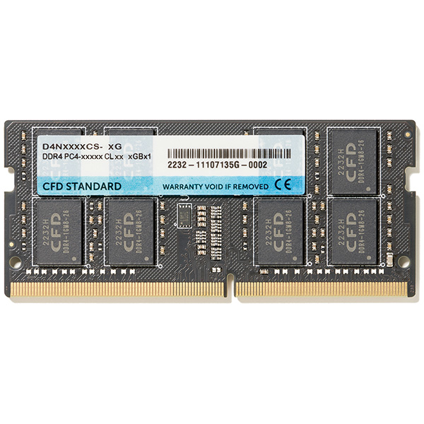 CFD スタンダードメモリ DDR4-2666 PC4-21300 ノート用 16GB D4N2666CS-16G