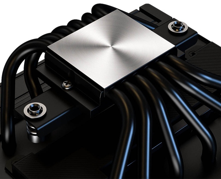 ID-COOLING CPUクーラー 6ヒートパイプ ハイブリッドデュアルタワー 中央ファン埋め込み LGA1954対応