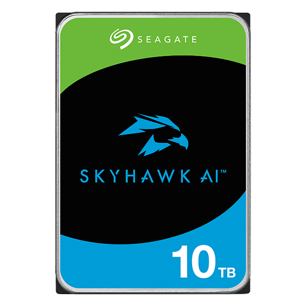 Seagate SkyHawk AI 3.5【データ復旧3年付】 10TB 内蔵HDD (CMR) メーカー5年保証 256MB 7200rpm ネットワーク ビデオ レコーダー AI対応NVRシステム用ST10000VE001