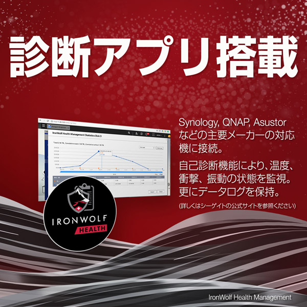 IronWolf 3.5【データ復旧3年付】 12TB HDD（CMR）メーカー3年保証 256MB 7200rpm 24時間稼働 PC、NAS用 RVセンサー付
