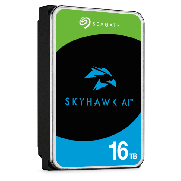Seagate SkyHawk AI 3.5【データ復旧3年付】 16TB 内蔵HDD (CMR) メーカー5年保証 512MB 7200rpm ネットワーク ビデオ レコーダー AI対応NVRシステム用ST16000VE004
