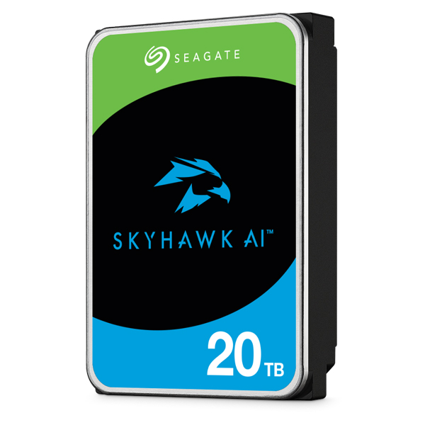 Seagate SkyHawk AI 3.5【データ復旧3年付】 20TB 内蔵HDD (CMR) メーカー5年保証 512MB 7200rpm ネットワーク ビデオ レコーダー AI対応NVRシステム用ST20000VE003