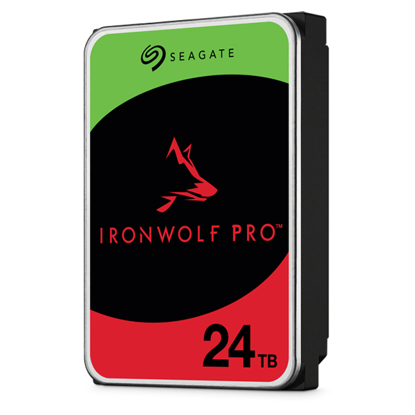 Seagate IronWolf Pro 3.5【データ復旧3年付】24TB HDD（CMR）メーカー5年保証 24時間稼働 PC、NAS用 RVセンサー付 ST24000NT002