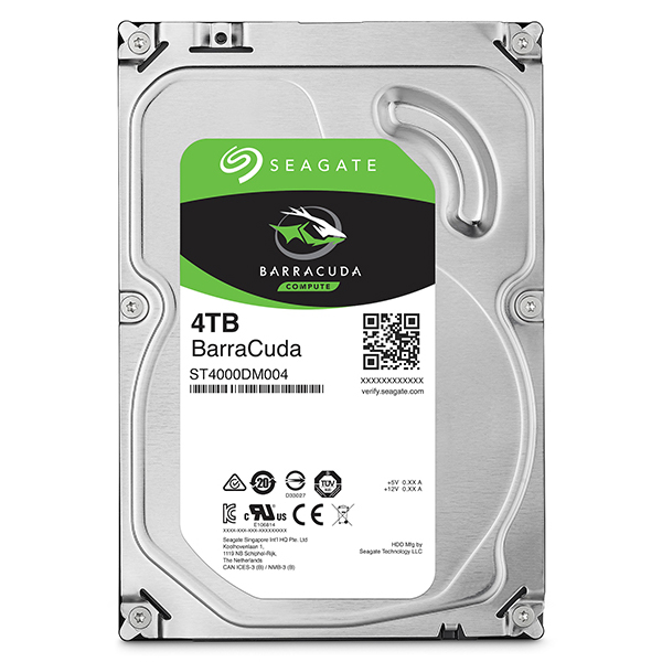 Seagate BarraCuda 3.5 4TB 内蔵HDD メーカー2年保証 SATA 6.0Gb/s 256MB 5400rpm ST4000DM004