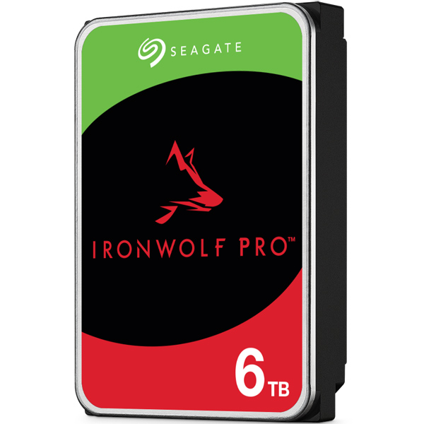 Seagate IronWolf Pro 3.5【データ復旧3年付】6TB HDD（CMR）メーカー5年保証 24時間稼働 PC、NAS用 RVセンサー付 ST6000NT001