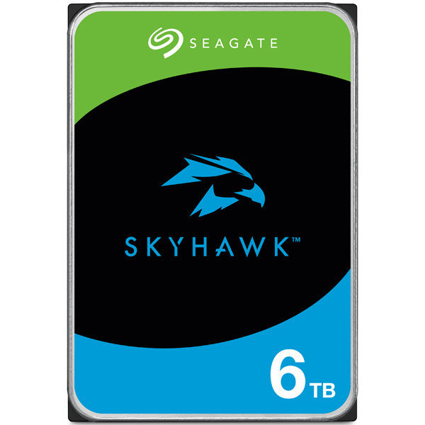 Seagate SkyHawk 3.5 6TB 内蔵HDD (CMR) メーカー3年保証 256MB ネットワーク監視カメラ ビデオレコーダー用ST6000VX009