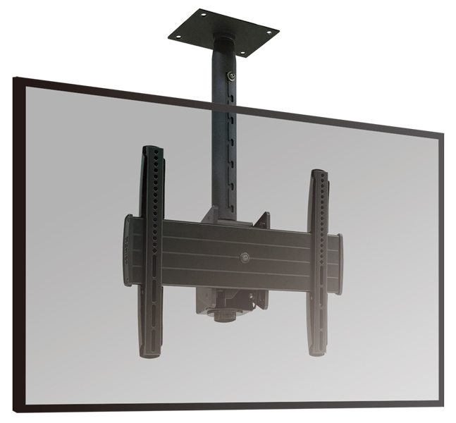 ディスプレイマウント・天吊タイプ 中型用 シーリングプレート・ポール 長さ可変式 516～693mm