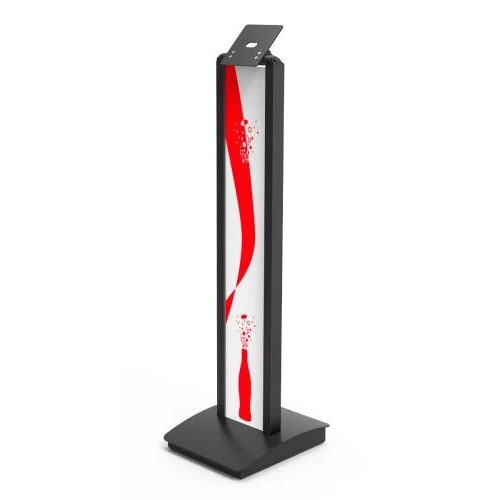 VESAブランディング対応フロアスタンド（黒）