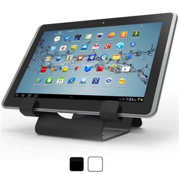 iPad 各種タブレットに対応 汎用ベーシックホルダー黒 セキュリティスタンド 盗難防止