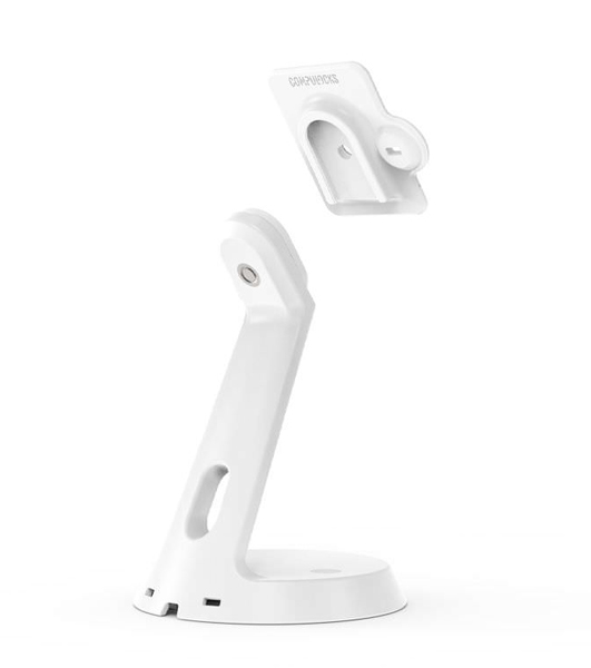 汎用タブレット机上スタンド - GlideTab（白）