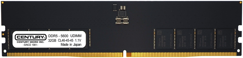 デスクトップ用 PC5-44800/DDR5-5600 288pin Unbuffered_Non-ECC_DIMM 2Rank 1.1v 32GB 日本製