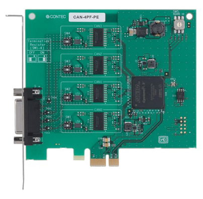 PCI Express対応 4ch 絶縁型 CAN FD通信ボード