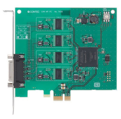 PCI Express対応 4ch 絶縁型 CAN2.0B通信ボード