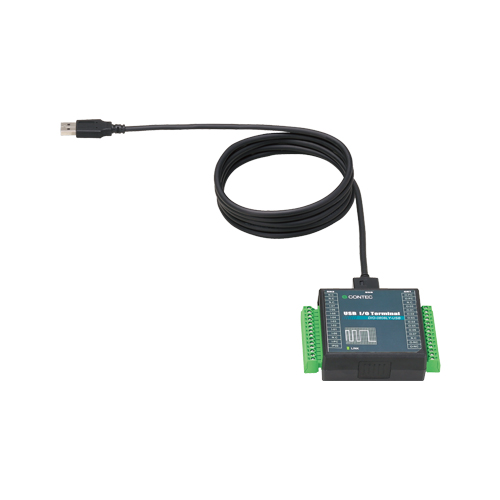 デジタル入出力 USB I/Oターミナル 8ch/8ch (絶縁 12～24VDC)