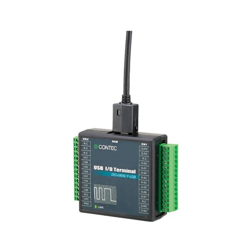 デジタル入出力 USB I/Oターミナル 8ch/8ch (絶縁 12～24VDC)