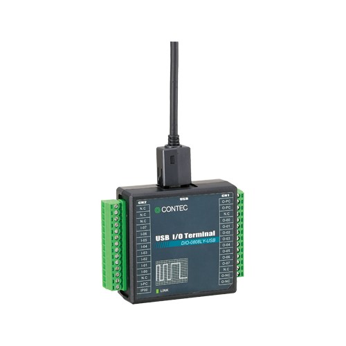 デジタル入出力 USB I/Oターミナル 8ch/8ch (絶縁 12～24VDC)