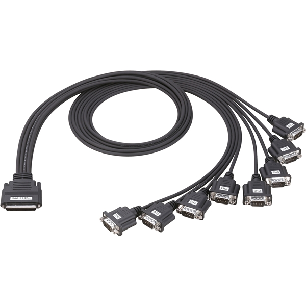 RS-232C 8ch 分配ケーブル(68P→9P×8)